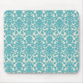 Damask Pattern, Blue Damask, French Damask Muismat (Voorkant)
