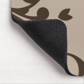 Damask Pattern, Brown Damask, French Damask Muismat (Hoek)