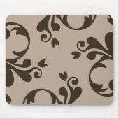 Damask Pattern, Brown Damask, French Damask Muismat (Voorkant)