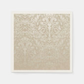 Damask Pattern Cocktail Napkins Servetten (Voorkant)