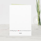 Damask Pattern Custom Family Holiday Kaart (limoen (Achterkant)