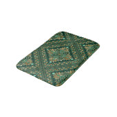  Damask Pattern - Emerald green and gold Badmat (Gekanteld)