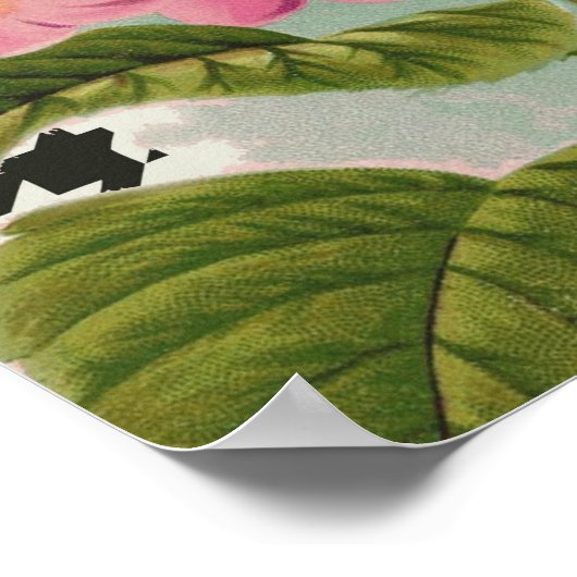 Damask Pattern Floral Decor Love Life Poster (Hoek)