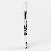 Damask Pattern, French Damask, Black and White Case-Mate iPhone Case (Achterkant/rechts)