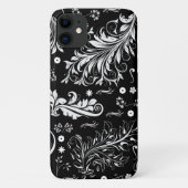 Damask Pattern, French Damask, Black and White Case-Mate iPhone Case (Achterkant)