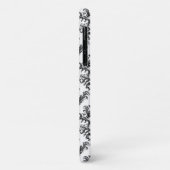 Damask Pattern, French Damask, Black and White Case-Mate iPhone Case (Achterkant/links)