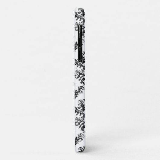 Damask Pattern, French Damask, Black and White Case-Mate iPhone Case (Achterkant/links)