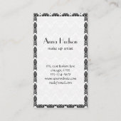 Damask Pattern, French Damask, Black and White Visitekaartje (Voorkant)