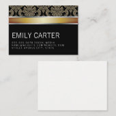 Damask Pattern Gold Executive Visitekaartje (Voorkant / Achterkant)