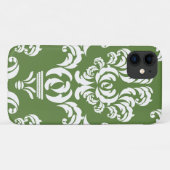 Damask Pattern, Green Damask, French Damask Case-Mate iPhone Case (Achterkant (horizontaal))