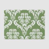 Damask Pattern, Green Damask, French Damask Tissuepapier (Voorkant)