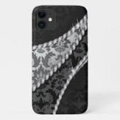 Damask Pattern, Grey Damask, French Damask Case-Mate iPhone Case (Achterkant)
