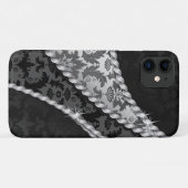 Damask Pattern, Grey Damask, French Damask Case-Mate iPhone Case (Achterkant (horizontaal))