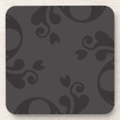 Damask Pattern, Grey Damask, French Damask Drankjes Onderzetter (Voorkant)