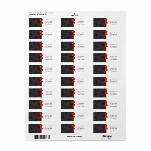 Damask Pattern, Grey Damask, French Damask Etiket (Full Sheet)