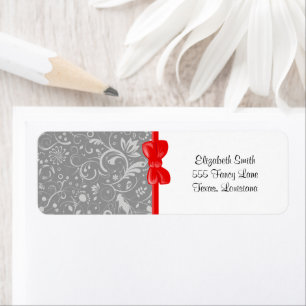 Damask Pattern, Grey Damask, French Damask Etiket