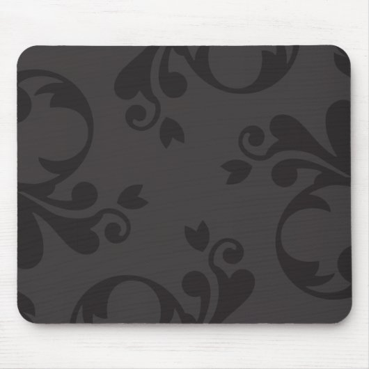Damask Pattern, Grey Damask, French Damask Muismat (Voorkant)