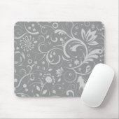 Damask Pattern, Grey Damask, French Damask Muismat (Met muis)