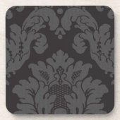 Damask Pattern, Grey Damask, French Damask Onderzetter (Voorkant)