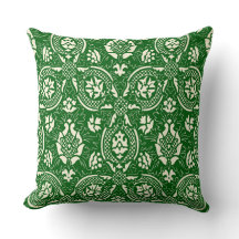 Damask Pattern - Groen  Elegant Stof