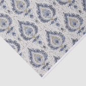  Damask Pattern in de kleuren van blauw Tissuepapier (Detail)