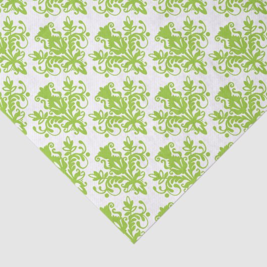 Damask Pattern - Marian Green Tissuepapier (Detail)