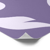 Damask Pattern, Paarse Damask, French Damask Poster (Hoek)