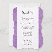 Damask Pattern, Paarse Damask, Sweet 16 Kaart (Voorkant)