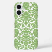 Damask Pattern - Pastel Green White Case-Mate iPhone Case (Achterkant)