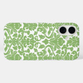 Damask Pattern - Pastel Green White Case-Mate iPhone Case (Achterkant (horizontaal))