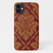 Damask Pattern, Red Damask, French Damask Case-Mate iPhone Case (Achterkant)