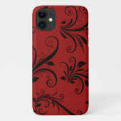 Damask Pattern, Red Damask, French Damask Case-Mate iPhone Case (Achterkant)