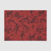Damask Pattern, Red Damask, French Damask Tissuepapier (Voorkant)