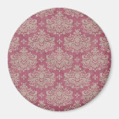 Damask Pattern, Roze Damask, Franse Damask Magneet (Voorkant)