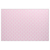 Damask Pattern - Roze op White Stof (Yard (91,4 cm))