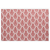 Damask Pattern - Ruby Red on White Stof (Fat Quarter)