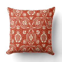 Damask Pattern - Terracotta & Crème