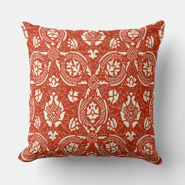 Damask Pattern - Terracotta & Crème Kussen