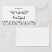Damask Pattern Trim Visitekaartje (Voorkant / Achterkant)
