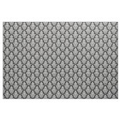 Damask Pattern - White on Black Stof (Yard (91,4 cm))
