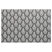 Damask Pattern - White on Black Stof (Fat Quarter)