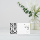 Damask Pattern Wrapped Visitekaartjes (Staand voorkant)