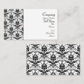 Damask Pattern Wrapped Visitekaartjes (Voorkant / Achterkant)