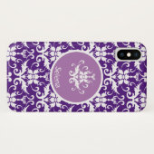 Damask Patterned Case-Mate iPhone Case (Achterkant (horizontaal))