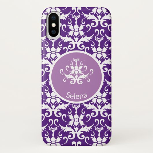 Damask Patterned Case-Mate iPhone Case (Achterkant)