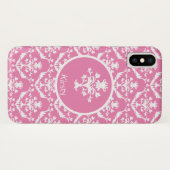 Damask Patterned Case-Mate iPhone Case (Achterkant (horizontaal))