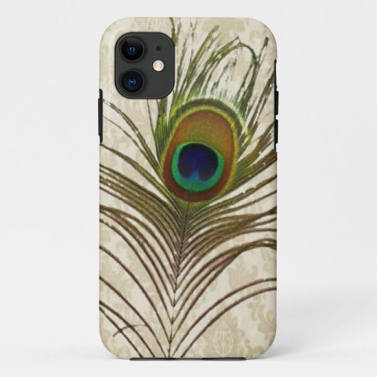 damask Peacock Feathers iPhone5 hoesje (Achterkant)