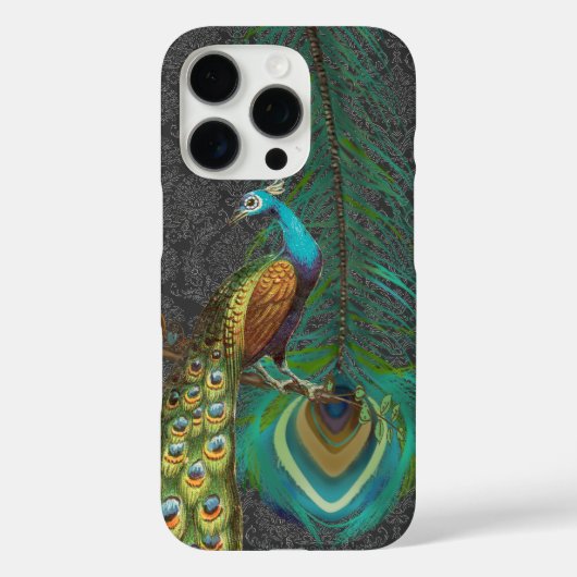 Damask Peacock & Veer kies Kleur Case-Mate iPhone Case (Achterkant)