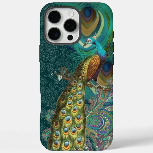 Damask Peacock & Veer kies Kleur Case-Mate iPhone Case (Achterkant)