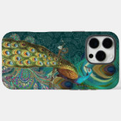 Damask Peacock & Veer kies Kleur Case-Mate iPhone Case (Achterkant (horizontaal))